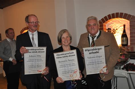 Neue Ehrenb Rger In Der Gemeinde Globasnitz V Lkermarkt