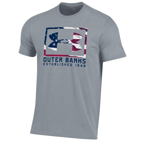 Usa Flag Under Armour Kids T Shirt Grays Sportswear Obx