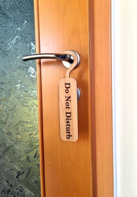 Personalized Do Not Disturb Wooden Door Sign Custom Side Etsy