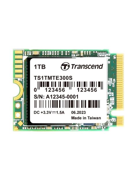 SSD диск Transcend 1TB M 2 2230 PCIe Gen3x4 NVMe 3D TLC DRAM less