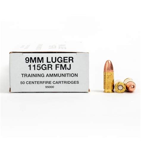 Cci Blazer 9mm Luger Ammo 115 Grain Fmj Case Of 1000 Rounds Bulk 95000 Brass Case 249 0