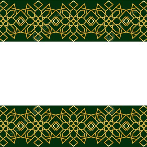 Arabesque Islamic Border Element Borders Islamic Arabesque PNG