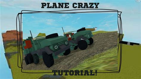 PLANE CRAZY Halftrack TUTORIAL Roblox YouTube