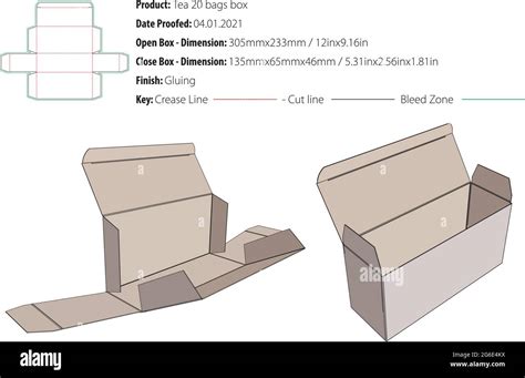 Caja De T Para Bolsas Dise O De Embalaje Plantilla De Encolado