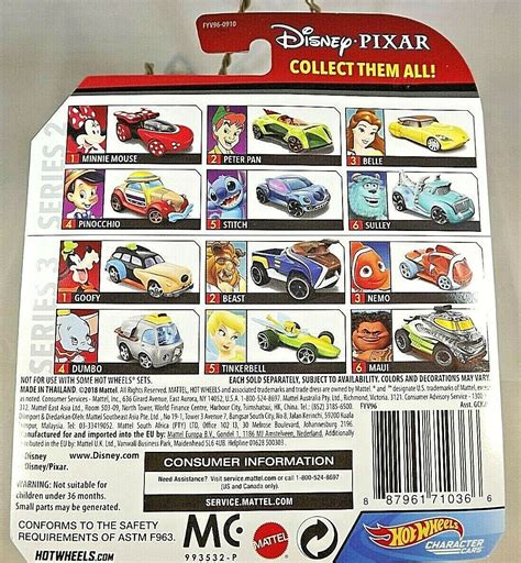 2018 Hot Wheels Disney Pixar Character Cars 3/6 NEMO Finding Nemo Trans Orange - Contemporary ...