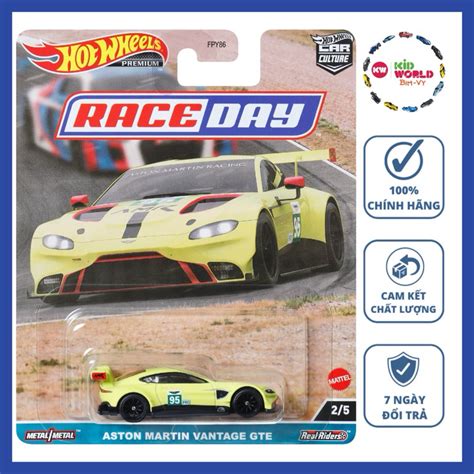 Xe M H Nh Hot Wheels Premium Race Day Series Aston Martin Vantage Gte Hkc B Nh Cao Su