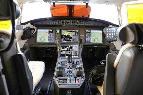 Premium Photo | Cockpit of an Airplane