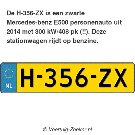 Kenteken H Zx Mercedes Benz E Auto H Zx Voertuig Zoeker Nl