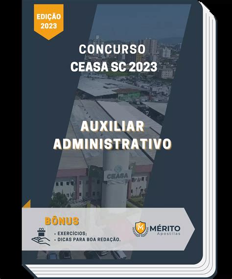 Apostila Auxiliar Administrativo Concurso Ceasa Sc M Rito Apostilas