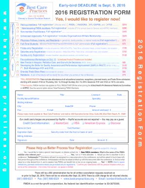 Fillable Online Bcp Registration Form Pmd Best Care Practices