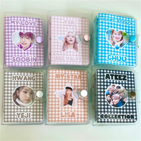 CUSTOM Mini 3 Ring Kpop Photocard Binder Cover Journal Planner Etsy