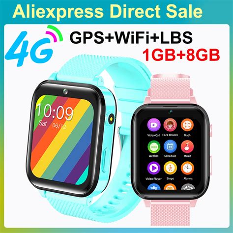 Smartwatch Para Crian As E Crian As 4G GPS WiFi ROM 8G SOS Tracker