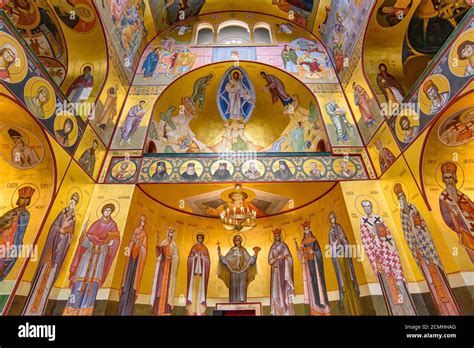 Interior Of Cathedral Of The Resurrection Of Christ In Podgorica