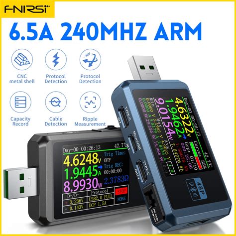 Fnirsi Fnb P Usb Tester Voltmeter Ammeter Type C Fast Charge Detection