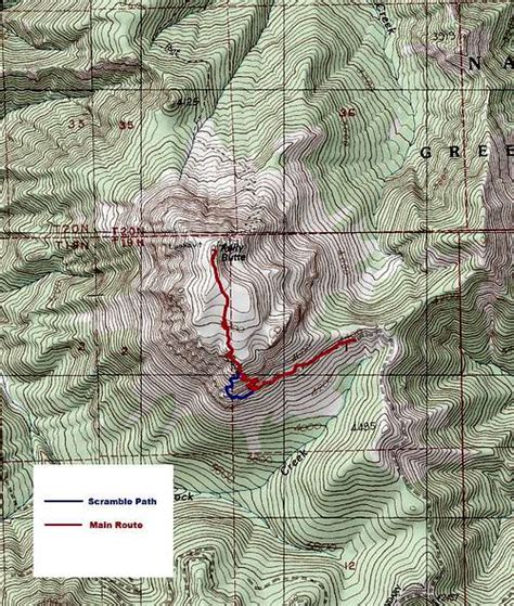 Kelly Butte Route Map Photos Diagrams And Topos Summitpost