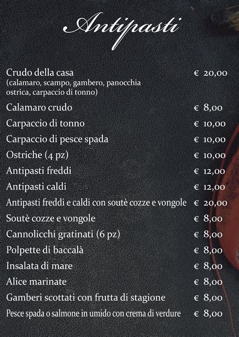 Piatti Tipici Di Pesce Pescara Ristorante Franco