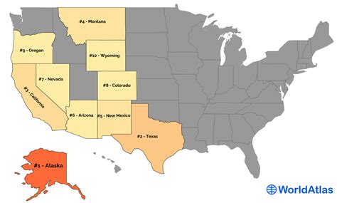 3 Largest States By Square Miles In America