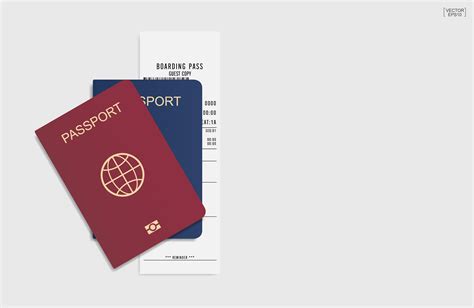 Passports On White Background Vector 1840595 Vector Art At Vecteezy