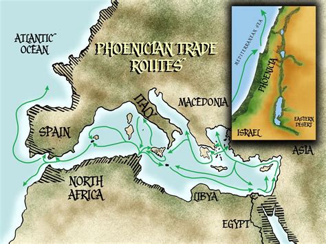 Ancient Phoenician trade routes. Ancient Israel, Ancient Maps, Ancient ...