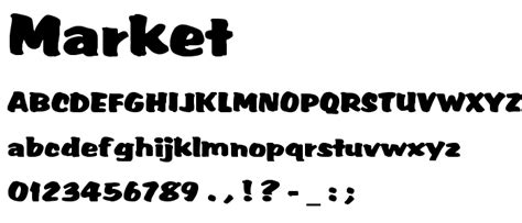 Market Free Font Download - Font Supply