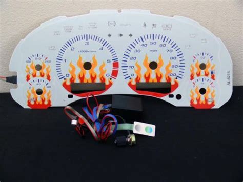 Purchase Blue Reverse El Indiglo Glow White Gauge Dash Face For