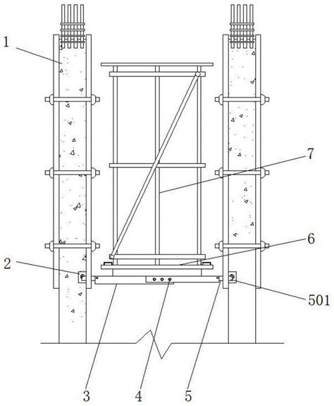 一种电梯井可伸缩式操作架的制作方法