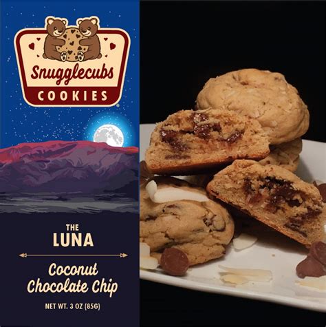 The Luna Cookie Chocolate Chip With Coconut Half Dozen Etsy