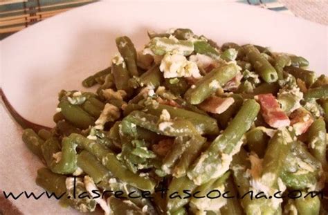 Jud As Verdes Con Huevo Y Bacon Saludable Cena Con Sabor