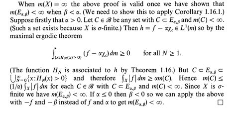 Measure Theory Proof Of Birkhoff Ergodic Theorem Mathematics Stack