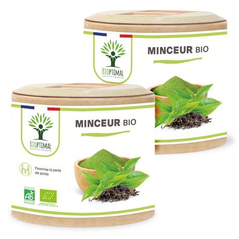 Minceur Bio Complément Alimentaire Thé Vert Guarana Brûle Graisse