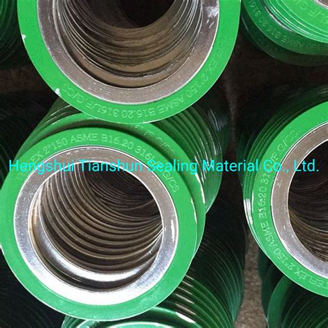 Customized Ss And Ptfe Spiral Wound Gasket China Spiral Wound