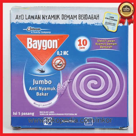 Jual BAYGON OBAT NYAMUK BAKAR LAVENDER JUMBO Berkualitas Jakarta