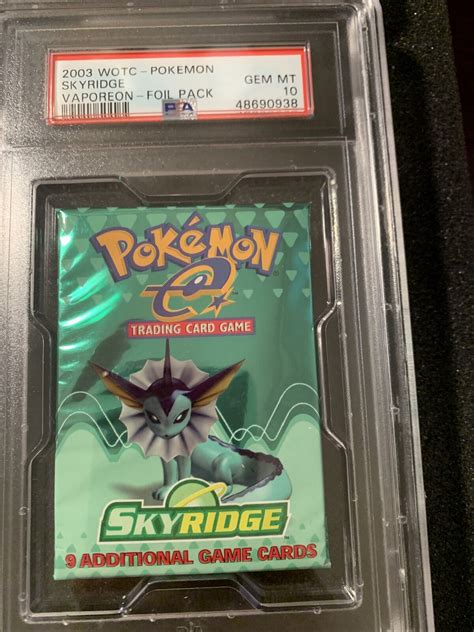 4x Pokemon Skyridge Sequential Psa 10 Packs Wotc Gem Mint Full Art