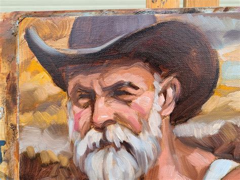 Cigar Daddy 11x14 Inches Oil On Canvas Panel By Kenney Mencher Lbgt