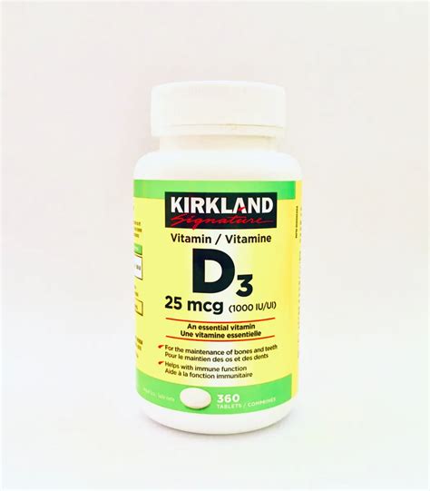 Kirkland Signature Extra Strength Vitamin D3 50 Mcg 600 49 OFF