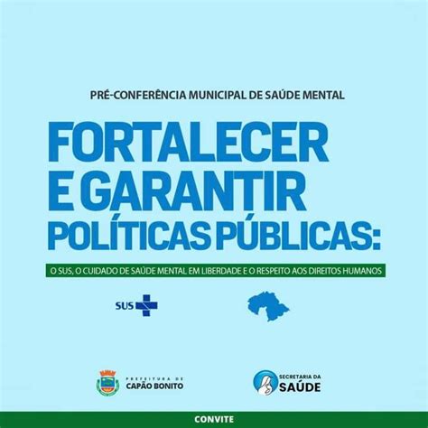 Começaram As Pré Conferências Municipais De Saúde Mental Prefeitura