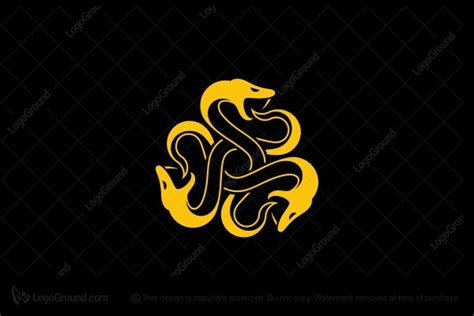 3 Golden Snake Logo