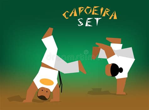 Vector Capoeira Set Stock Vector Illustration Of Athlete 64608590