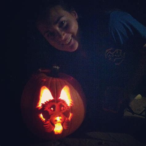 German Shepherd Pumpkin Carving Stencil - My Four Dogs