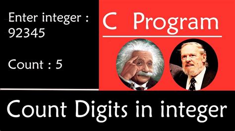 C Program To Count Number Of Digits In An Integer YouTube