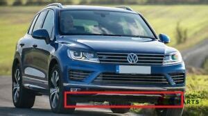 New Genuine Vw Touareg R Line Front Bumper Center Lower Spoiler