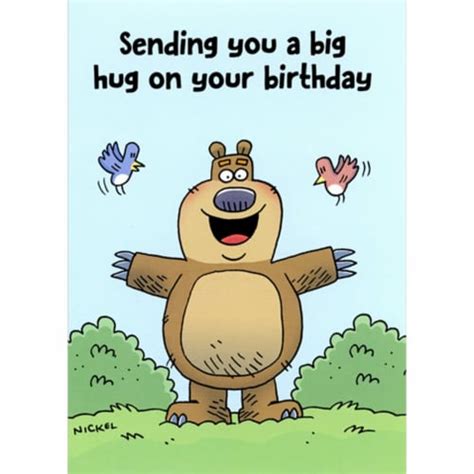 Oatmeal Studios Bear Ready For a Big Hug Funny / Humorous Birthday Card ...