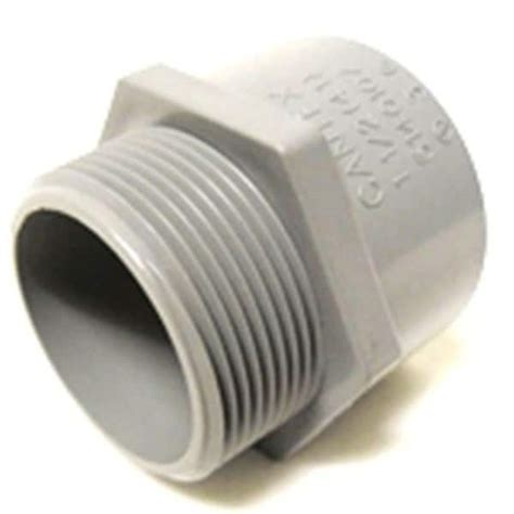 Cantex 1 25 In Pvc Male Terminal Adapter Conduit Fitting For Cantex