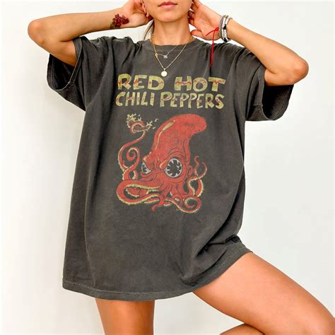 Red Hot Chili Peppers Tshirt Red Hot Chili Peppers Concert Tshirt TeesFox