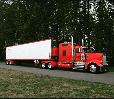 Semitrckn Kenworth Custom W L With Matchin Reefer Kenworth W