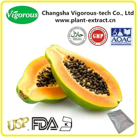 Natural Papain U Mg Papaya Fruit Extract Buy Papaya Extract