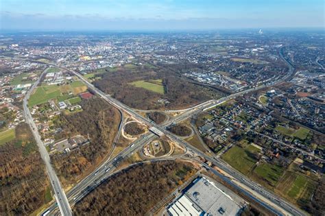 Luftaufnahme Recklinghausen Baustelle An Der Verkehrsf Hrung Am