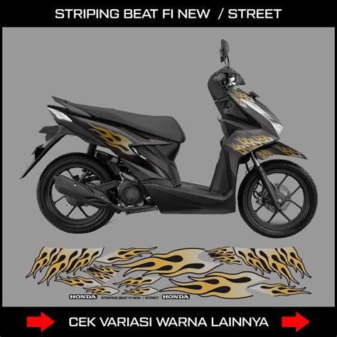 Jual STIKER MOTIP API BUAT BEAT NEW 2020 2021 2022 2023 DESIGN 2