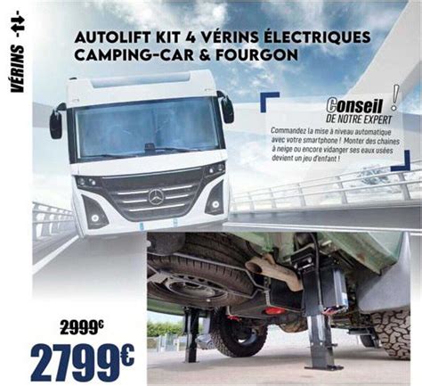 Promo Autolift Kit V Rins Lectriques Camping Car Fourgon Chez