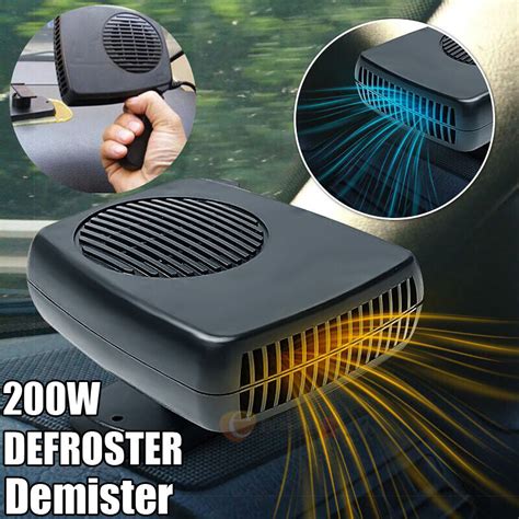 V Dc Car Auto Portable Electric Heater Heating Cooling Fan Defroster